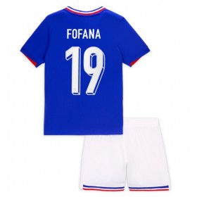 Frankreich Youssouf Fofana #19 Heimtrikot EM 2024 Kurzarm (+ kurze hosen)